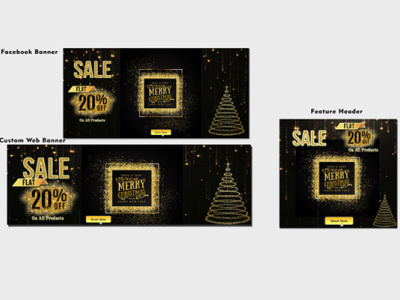Christmas Sale Kit banner christmas creative design design graphicdesign logo socialmedia socialmediakit web