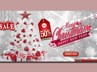 Christmas & New Year Sale Webbanner! banner christmas creative design december design graphicdesign merrychristmas sale socialmedia web