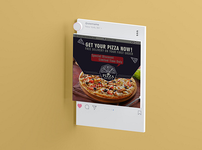 Pizza Post For Social Media creative design design fastfood graphicdesign pizza socialmedia socialmediapost