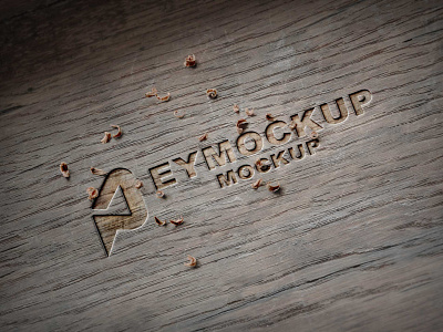 Wooden Cutter Logo Mockup cutter logo free latest mockup mockup design mockup psd premium premium psd psd psd mockup wood mockup