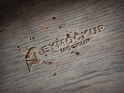 Wooden Cutter Logo Mockup