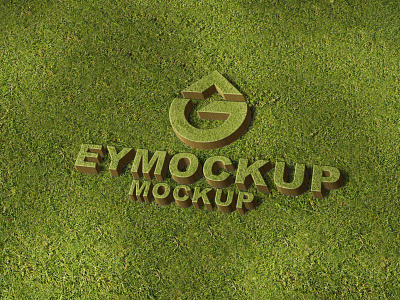 Artificial Turf 3D Logo Mockup 3d 3d logo 3d logo mockup 3d mockup artificial turf logo artificial turf logo mockup artificial turf mockup free latest logo logo mockup mockup mockup design premium psd mockup turf mockup