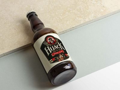 New Hijack Dark Rum Bottle Mockup