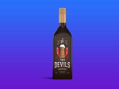 Standard Wine Bottle Mockup