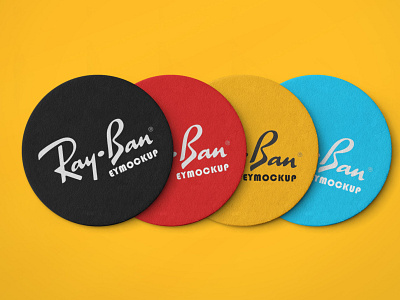 Colorful Coaster Mockup Collection coaster collection colorful design free illustration latest logo mockup premium psd