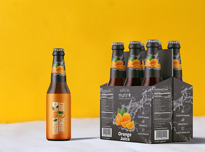 Orange Fruit Beer Packaging Mockup beer design free fruit illustration latest logo mockup orange packaging premium psd