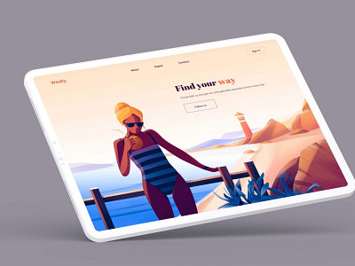 Free Fabulous iPad Tablet Landscape Mockup