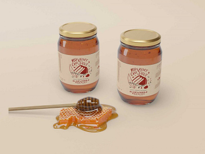 Free New Honey Jar Collection Mockup collection design free honey illustration jar latest logo mockup new premium psd