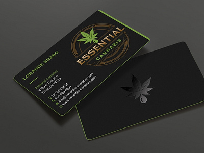 Organic Business Card Mockup