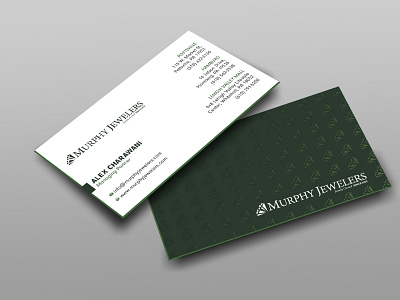 Army Green Business Card Design