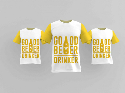 Beer Drinker T-shirt Mockup