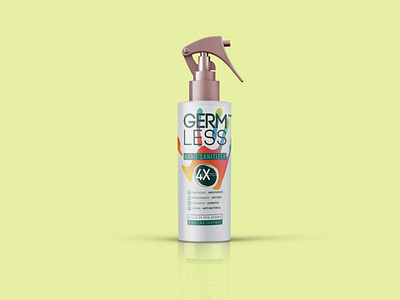 Free Sanitizer Bottle Mockup