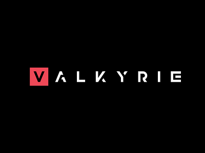 Valkyrie abstract typography vector
