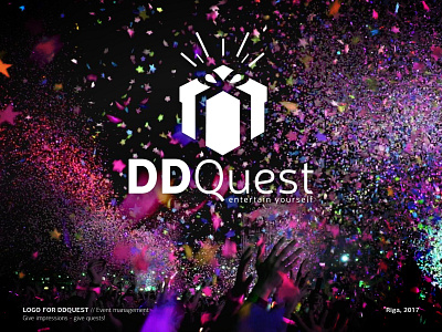 ddquest logo brand identity design illustration logo typography