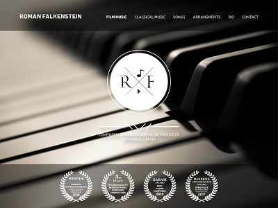 Roman Falkenstein web site branding graphicdesign logo logodesign romanfalkenstein website