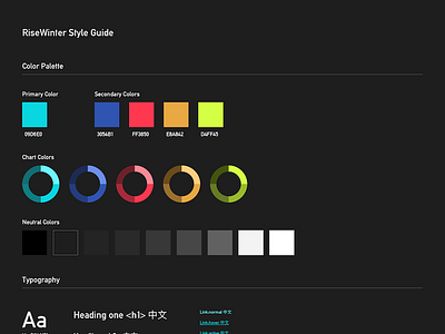 Dashboard UI Style Guide