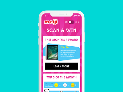 Rewards app for meiji app ar augmented reality game rewards