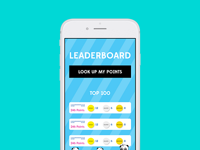Rewards app leaderboard