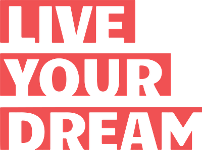 live your dream art branding design flat graphic design icon illustration illustrator logo vector