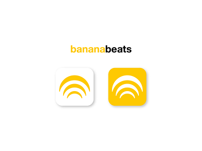 Banana Beats | App Design app application illustrator logo logodesign music ui