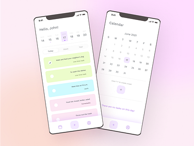 Planner app design