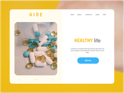 Vitamin design health shot ui ux vitamin web design webdesign