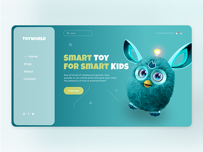 Smart toy chaild children design ferbi fun shot toy toys ui ux web design webdesign игрушка