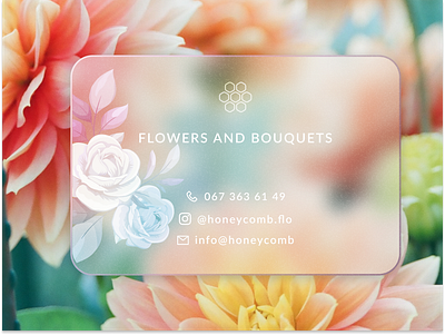 flower shop business card card design flower flowershop illustration logo shop visit visitcard web design webdesign
