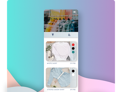Clothing store design figma gradients learning retail shopping store ui