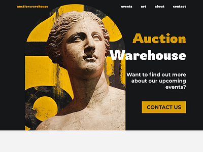 Auction Landing Page 003 auction daily ui daily ui 003 design figma landing page ui ui challenge