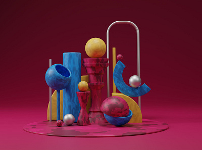 Abstract Shapes. 3d 3d render abstract shapes blender daily render
