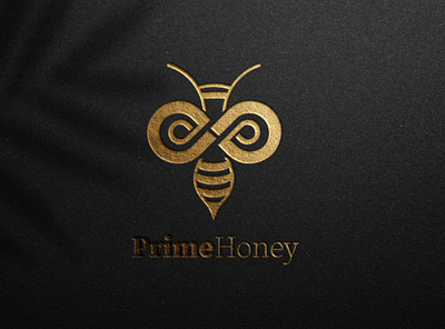 Logo for a honey shop - PrimeHoney bee logo honey logo logo mark logodesign