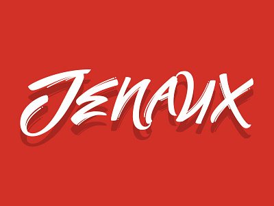 Jenaux custom lettering (draft 3)