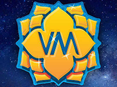 Visionary Magnets Logomark #1 branding flower icon logo logomark lotus magnets visionary