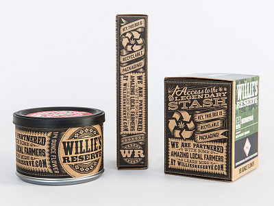 Willies Reserve Packaging Detail Shot cannabis marijuana packaging pot weed willie nelson willies reserve