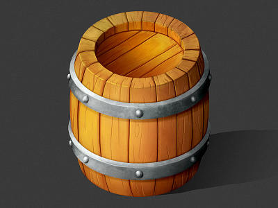 Yep... It's a Barrel barrel cintiq digital painting illustration isometric wacom wood