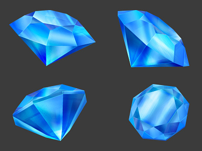 Gemstones cintiq crystal facet gem illustration mineral ruby stone wacom
