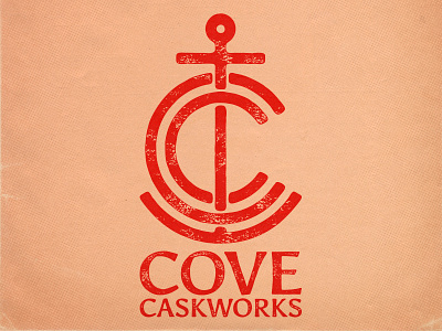 Cove Monogram anchor beer branding brewery brewing caskworks cove icon logo logomark monogram nautical wordmark