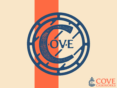 Cove Barrel Mark barrel beer branding brewery brewing cask caskworks cove icon logo logomark wordmark