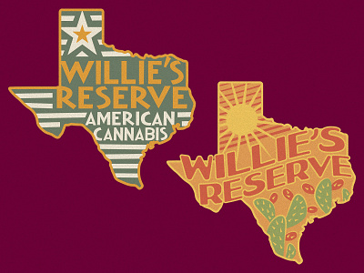 Texas Patch Drafts branding cannabis embroidery marijuana merch merchandise patch patch design pot state texas weed willie nelson willies reserve