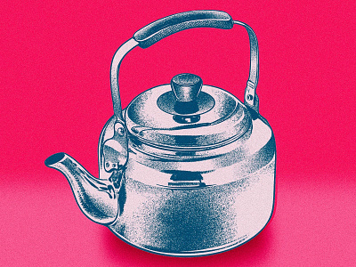 Teapot 2d apple pencil beverage commercial illustration drawing food food and drink illustration ipad pro kettle retro tea teapot vintage