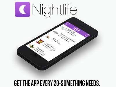 Nightlife Web Advertisement ad mobile app nightlife