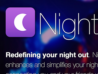 Nightlife Homepage ios nightlife web design