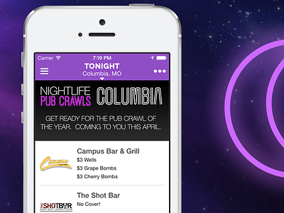 Nightlife Facebook Banner Columbia Eclipse flyer flyer design mobile app nightlife