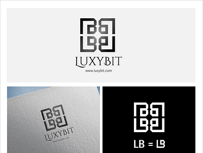 LuxyBit jewelry logo luxury