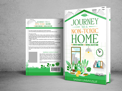 Book Cover Journey To A Non Toxic Home illustration art