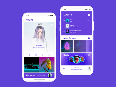 Good Music Taste 2018 app clean interface mobile music ui