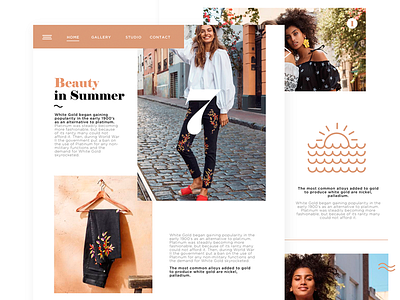 Beauty In Summer - Landing page