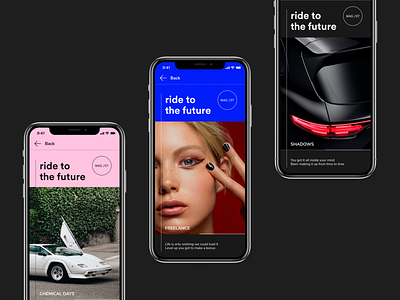 F Magazine Concept 2019 aesthetic app concept design interface ui web