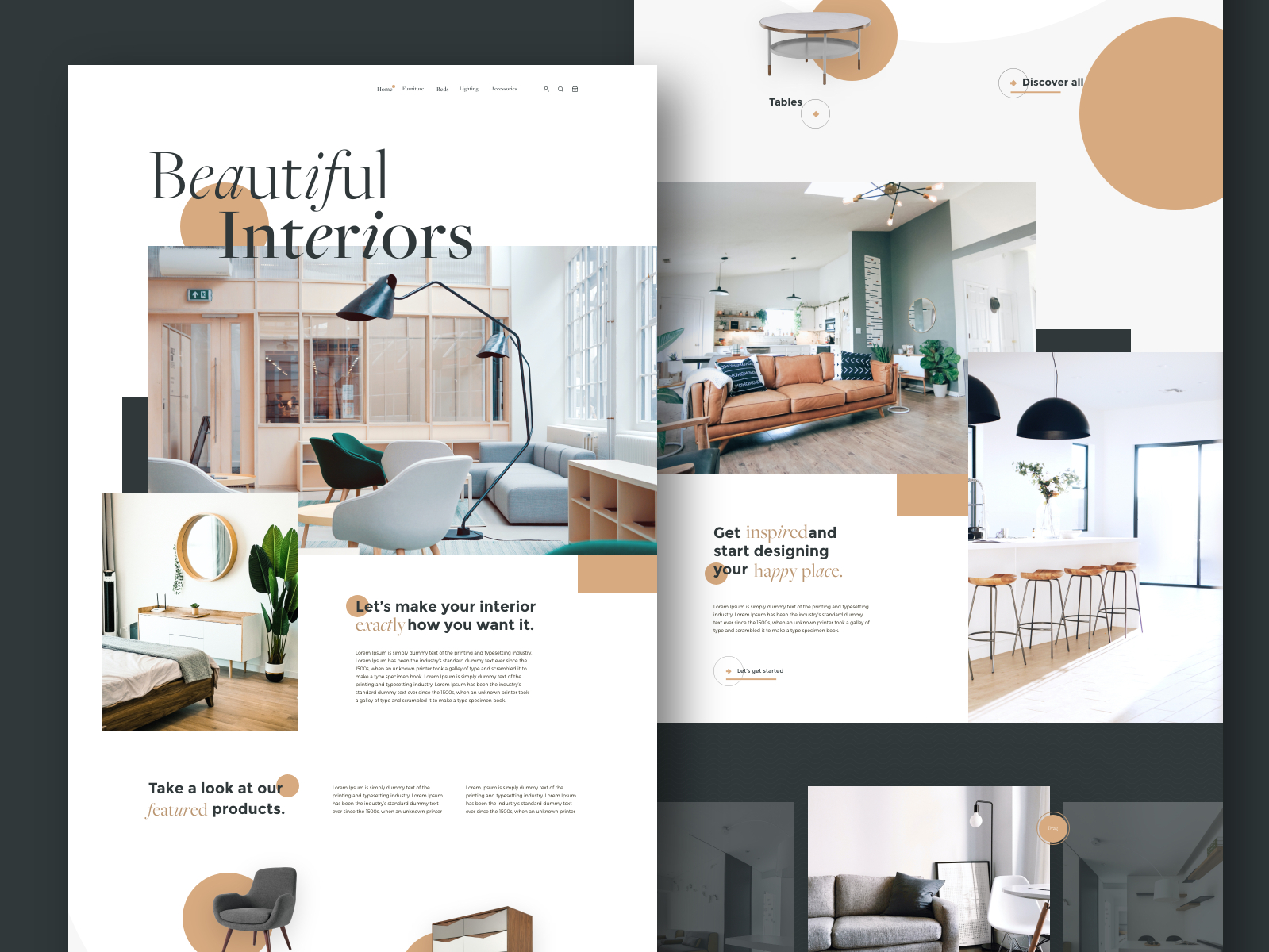 Furniture & Home Decor E-Commerce Website by Dan Pearson on Dribbble